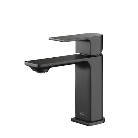 Kibi Mirage Single Handle Bathroom Vanity Sink Faucet KBF1001MB
